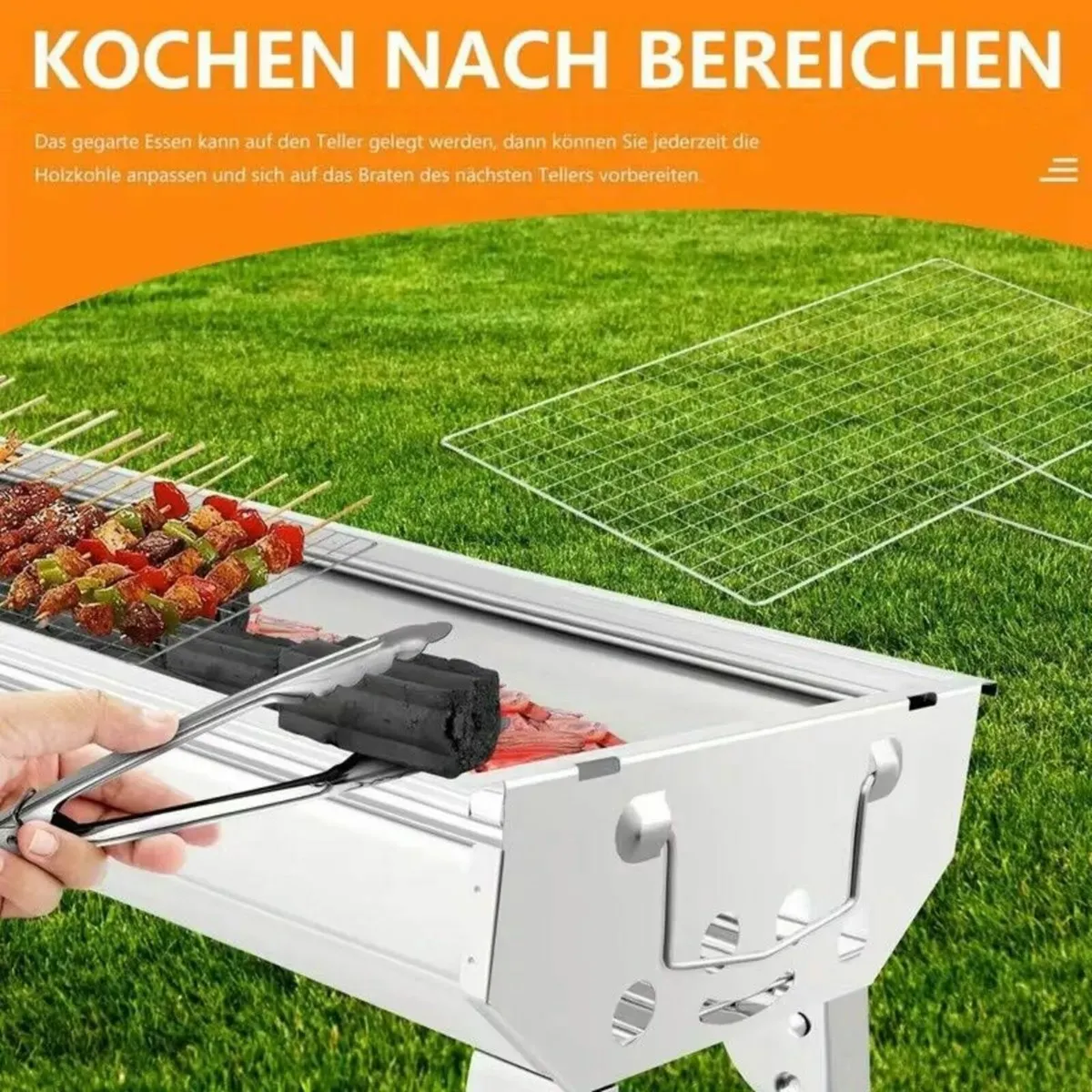 Barbecue Grill Foldable Portable Charcoal Stove - Image 3