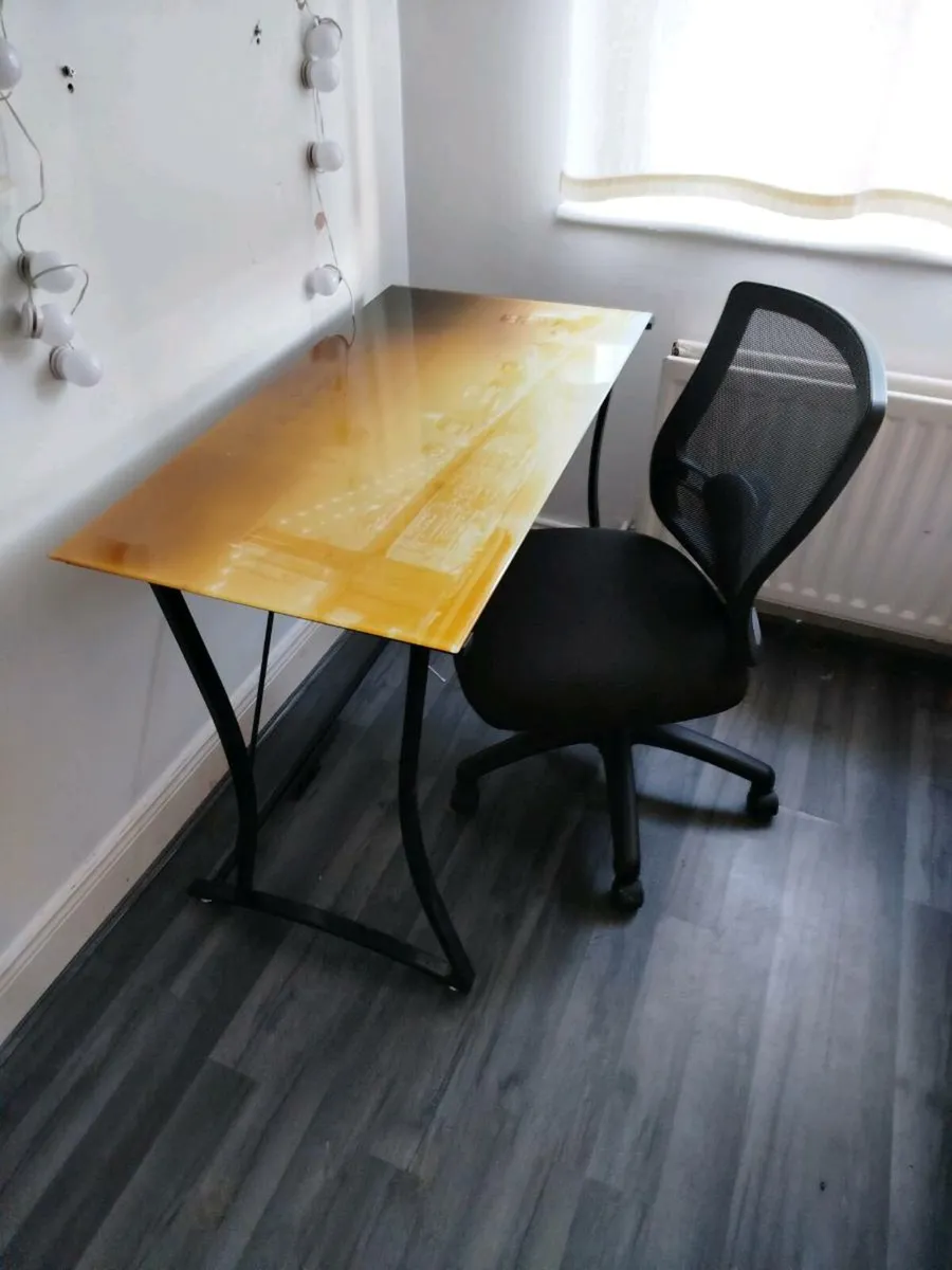 Single Bed Coffee Table Desk Chair - Image 3