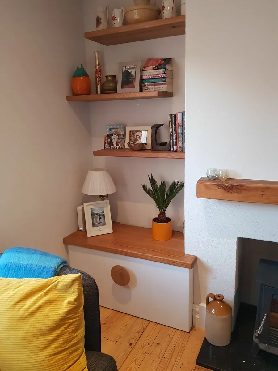 Alcove shelves & Storage. Solid Oak Shelves - Image 1