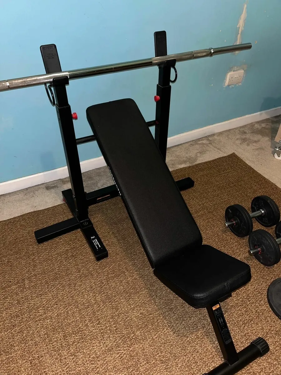 Foldable Bench Press & 16 separate Weights for sale in Co. Sligo for € ...