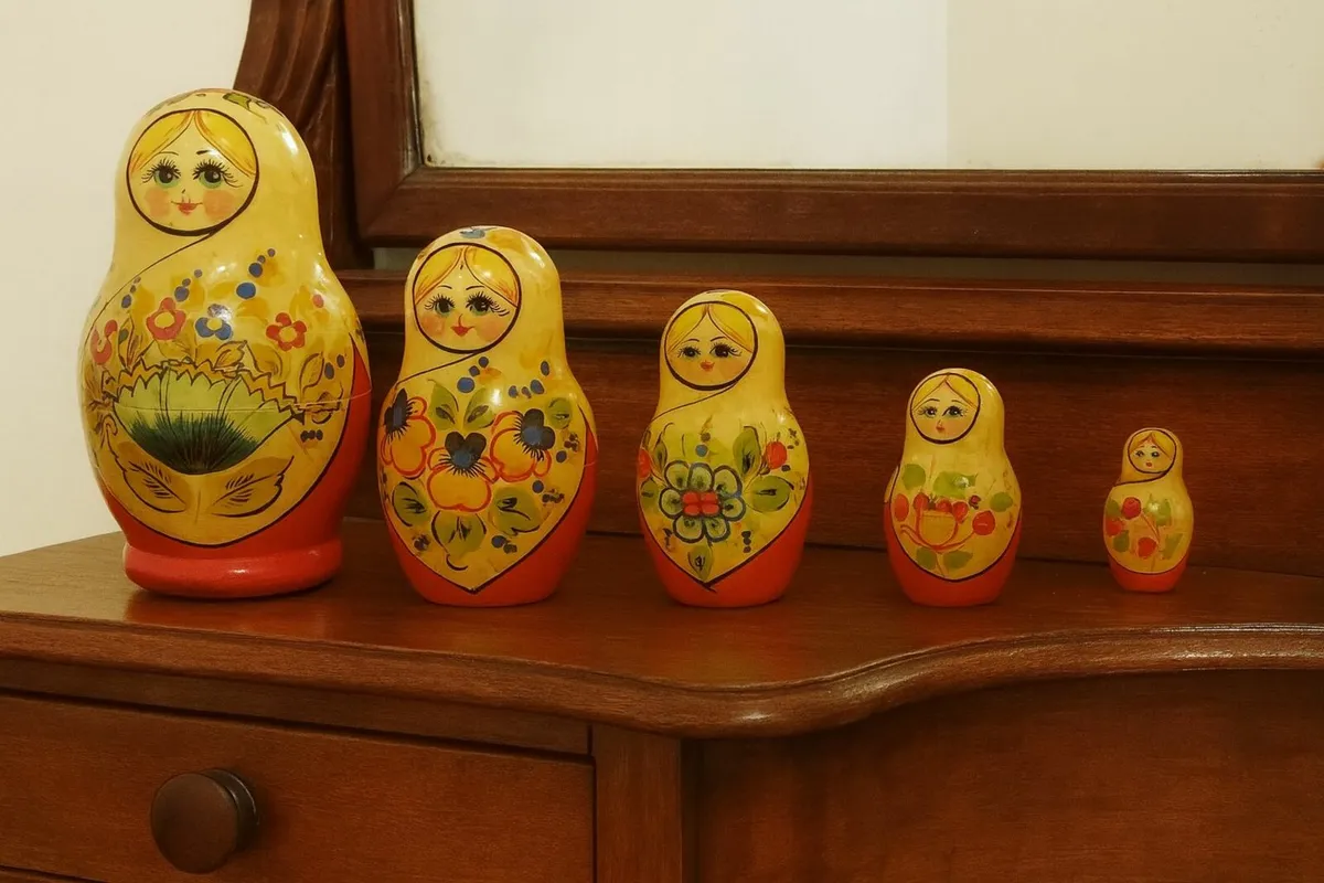 antique vintage Russian Doll CHRISTMAS GIFT  RARE - Image 1