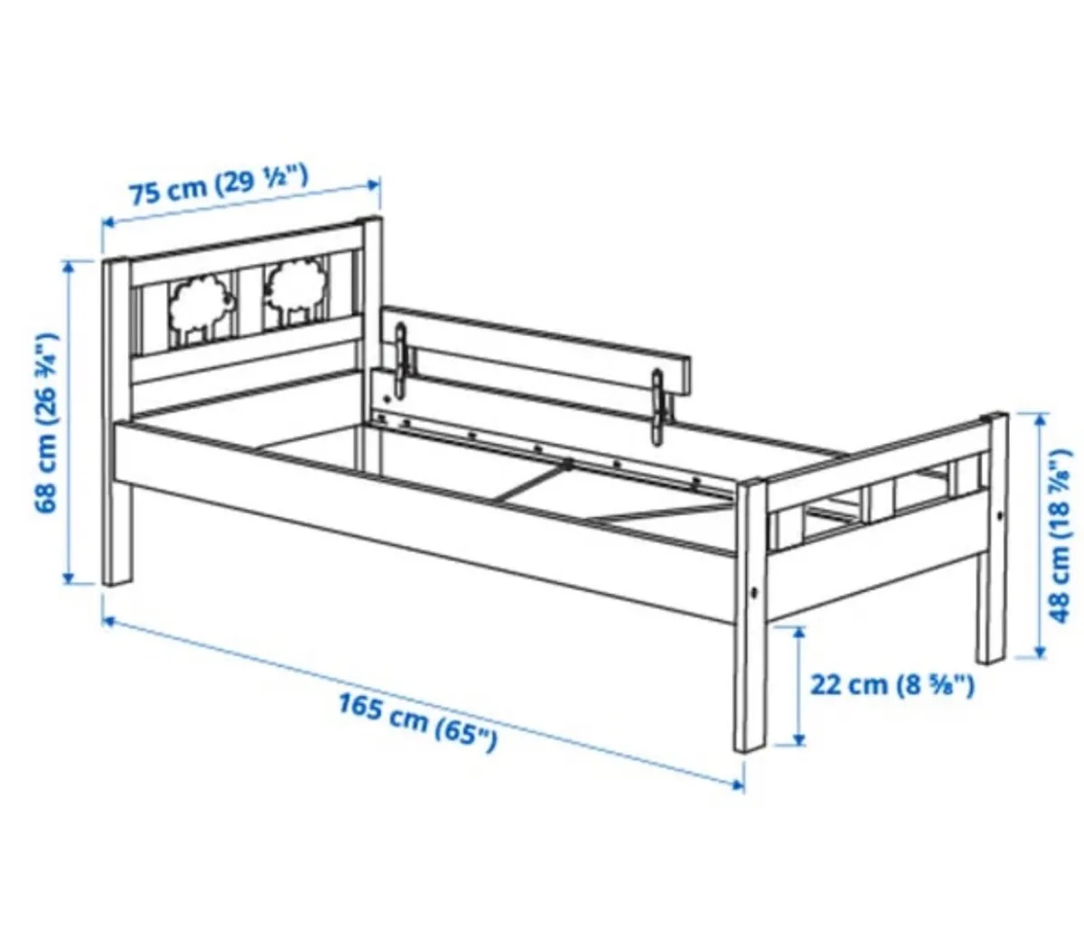 Toddler/ Children's and youth bed from Ikea - Image 2