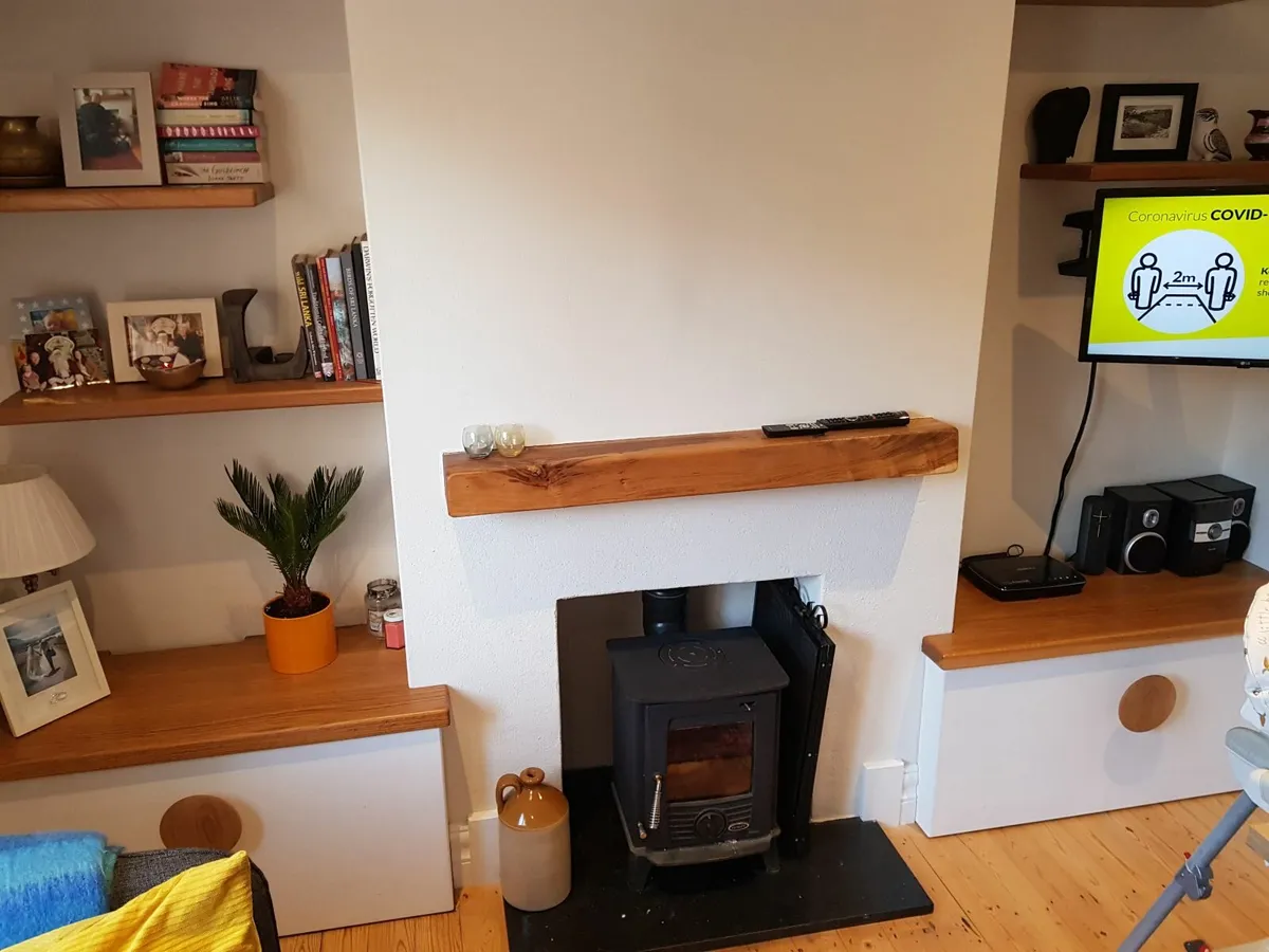 Alcove shelves & Storage. Solid Oak Shelves - Image 4