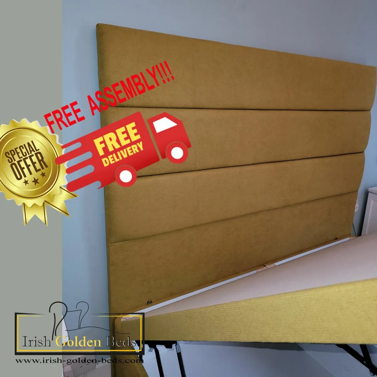 bed frame and headboard, free delivery - Image 4