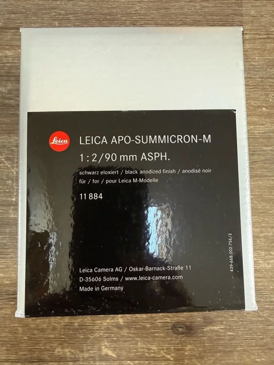Leica Apo-summicron-m 1:2/90mm Asph. - Image 1