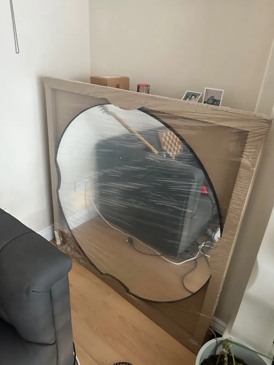 Mirror - round, black, 110 cm - Image 2