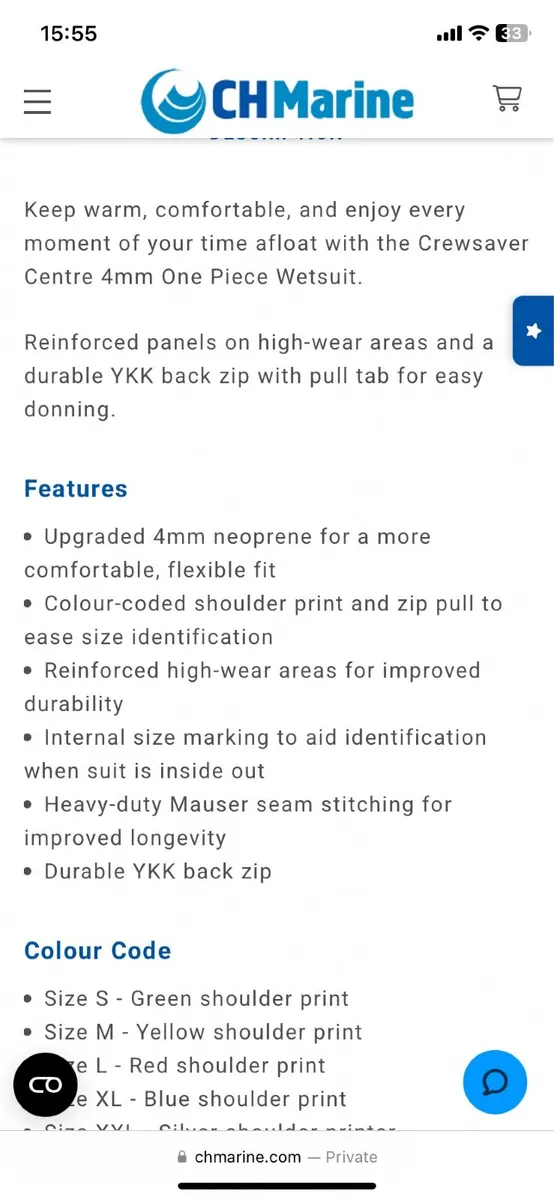 4mm Crewsaver Centre Wetsuits (x14) - Image 3