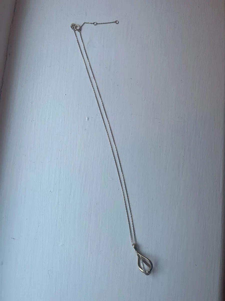 9ct yellow gold pendant necklace - Image 1