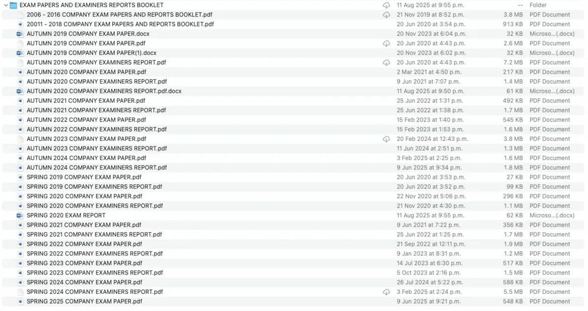 FE1 manuals, exam grids, notes and sample answers - Image 2