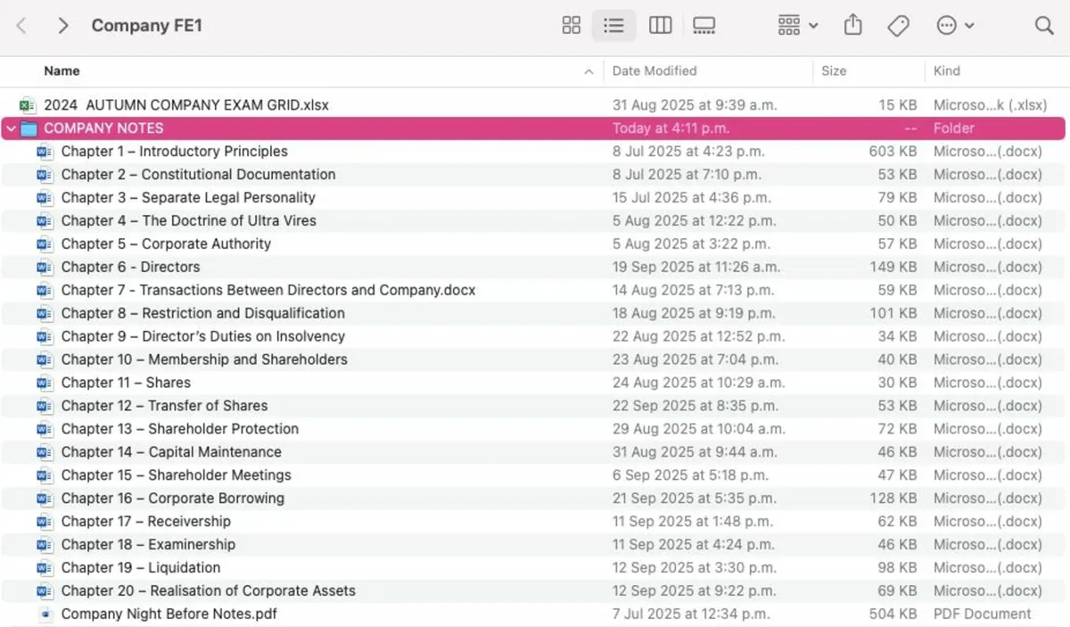 FE1 manuals, exam grids, notes and sample answers - Image 3