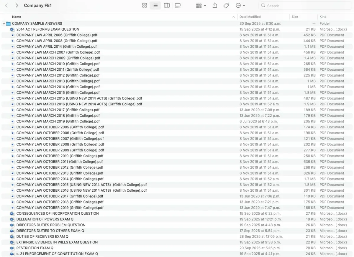 FE1 manuals, exam grids, notes and sample answers - Image 4