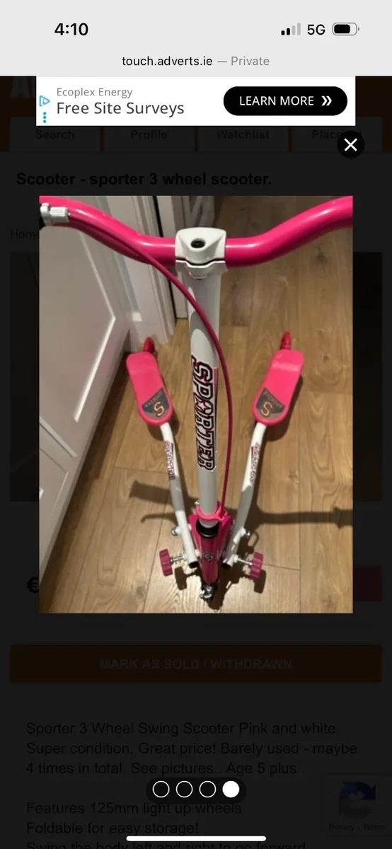 Scooter: Sporter 3 wheel - Image 1