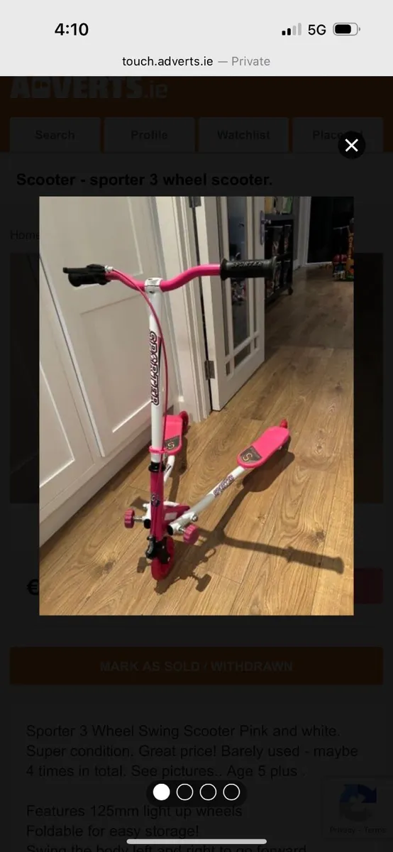 Scooter: Sporter 3 wheel - Image 4