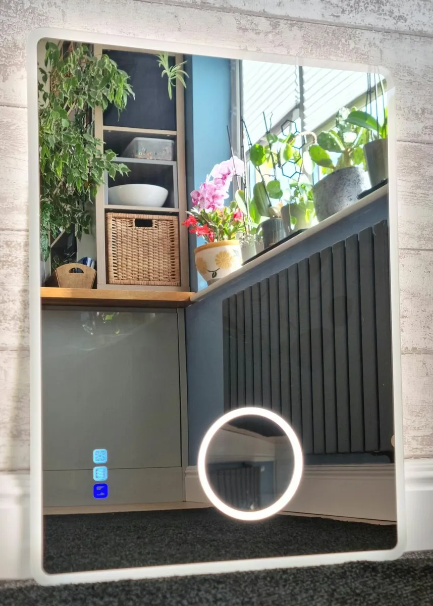 LED Bathroom Mirror Bluetooth Antifog 60x80cm - Image 3