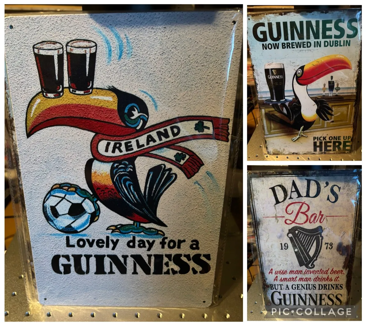 Guinness metal wall signs - Image 1
