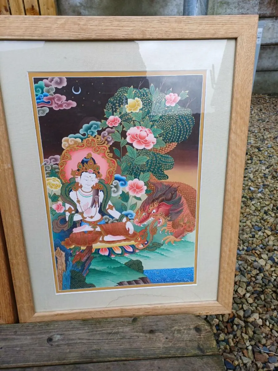 Vintage Buddhist Thangka Pictures - Image 3