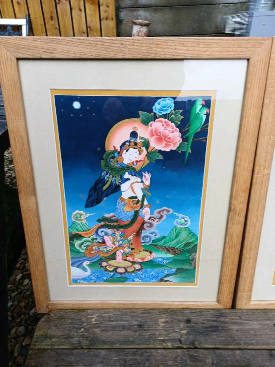 Vintage Buddhist Thangka Pictures - Image 4