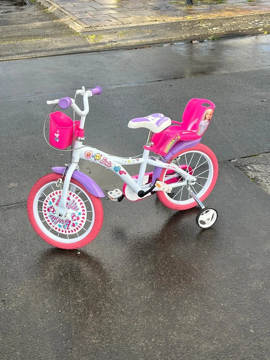 Kids 16 Inch Barbie Bike - Image 4