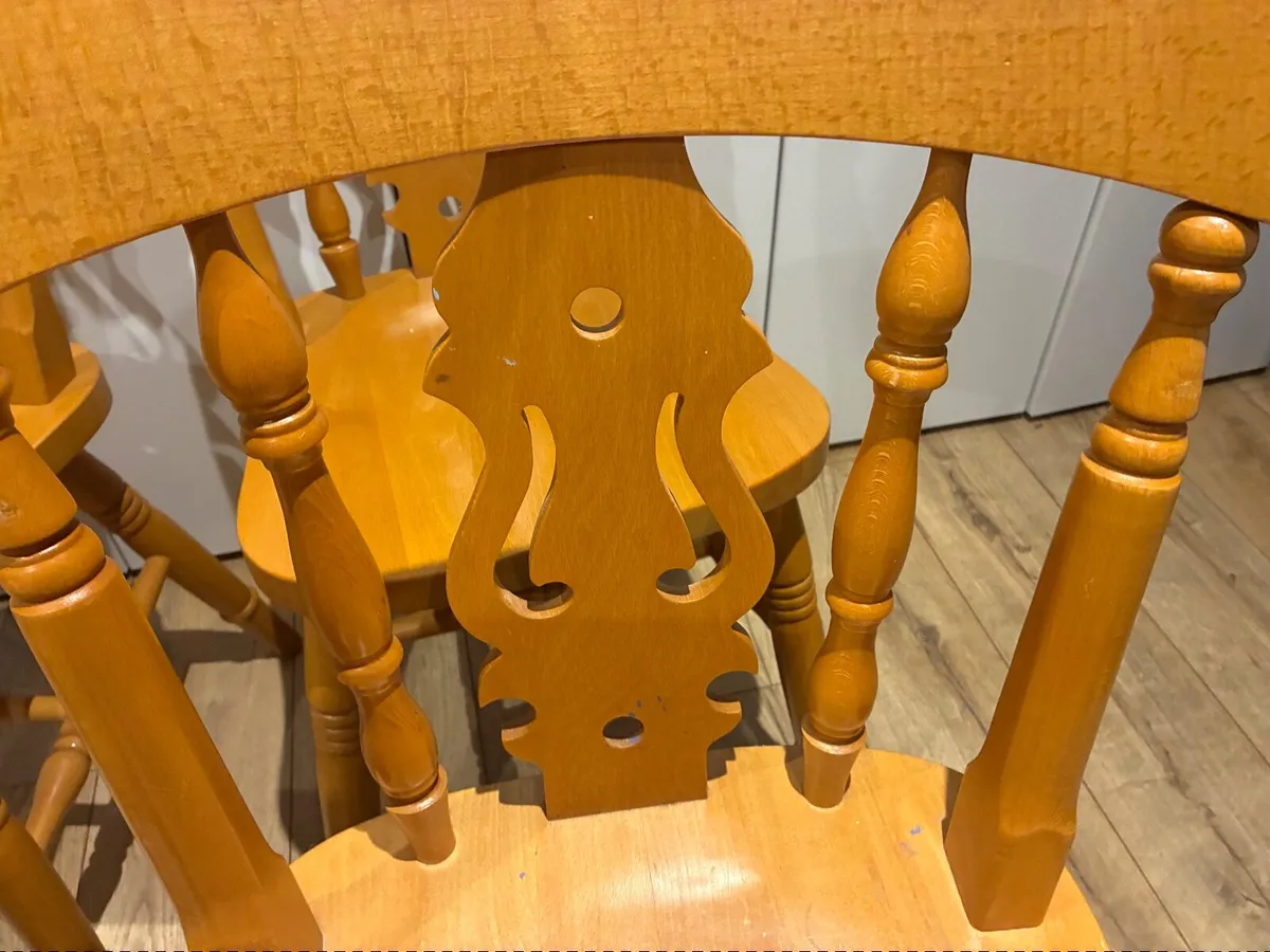 Kitchen Chairs x 6 (Beech) - Image 2