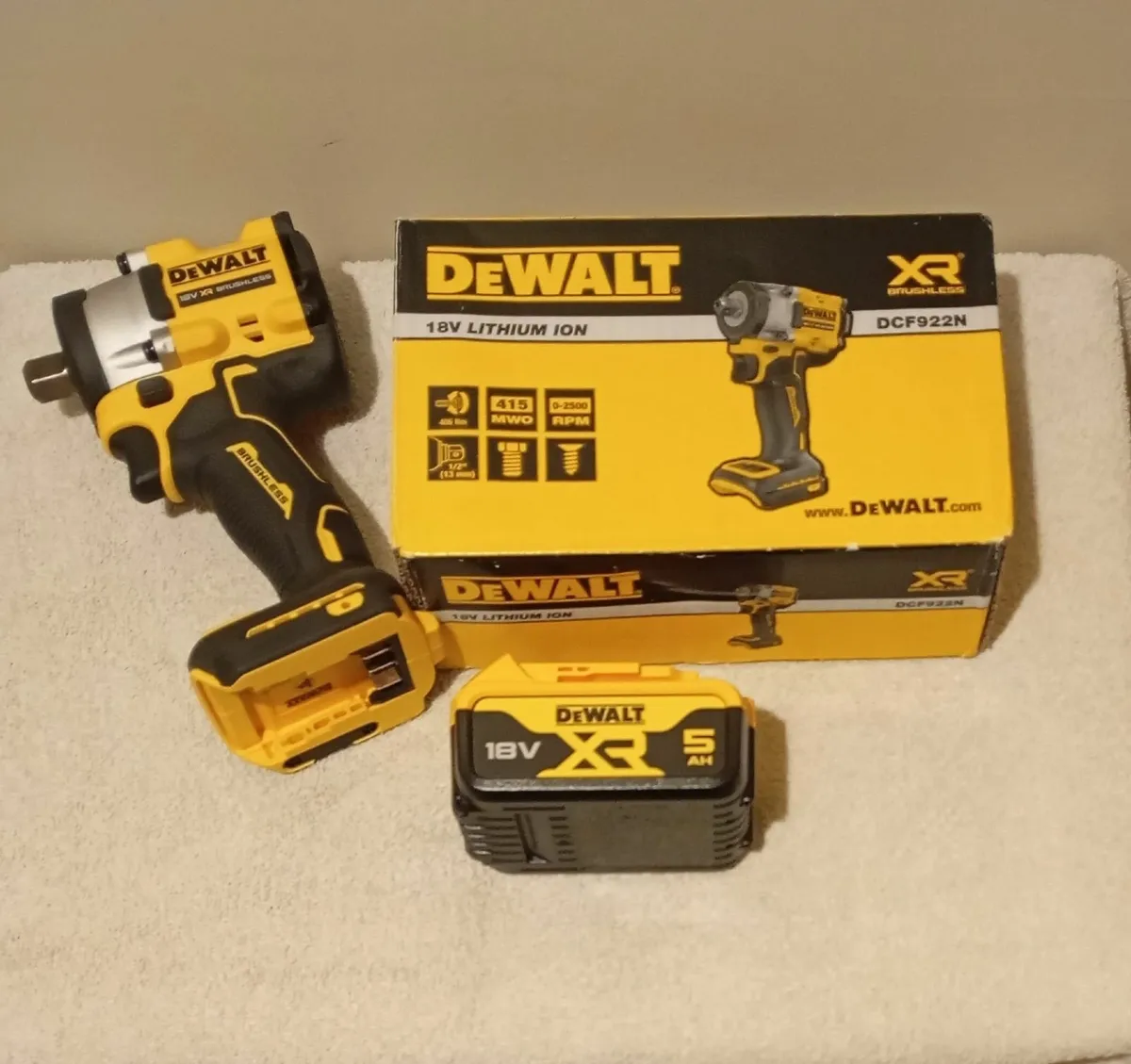 DeWalt Impact Wrench and Battery - Image 1