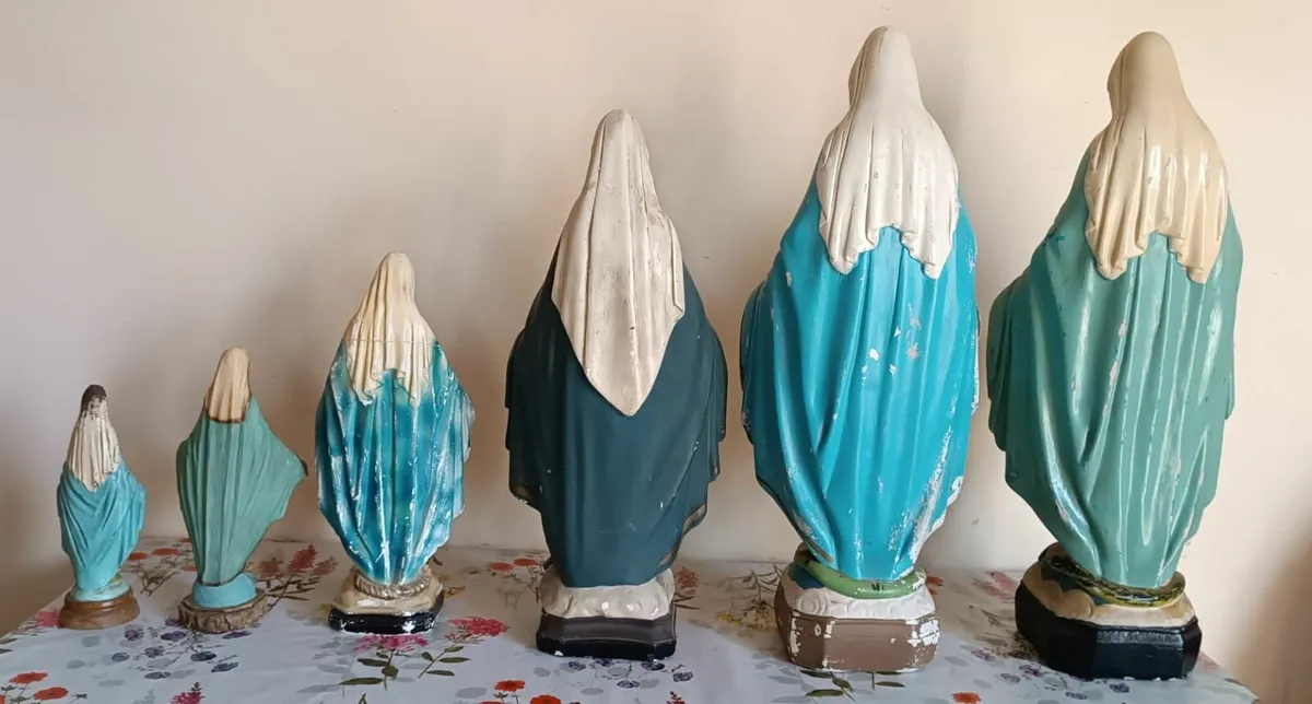 Religious statues Our Lady plaster, wood, etc - Image 2