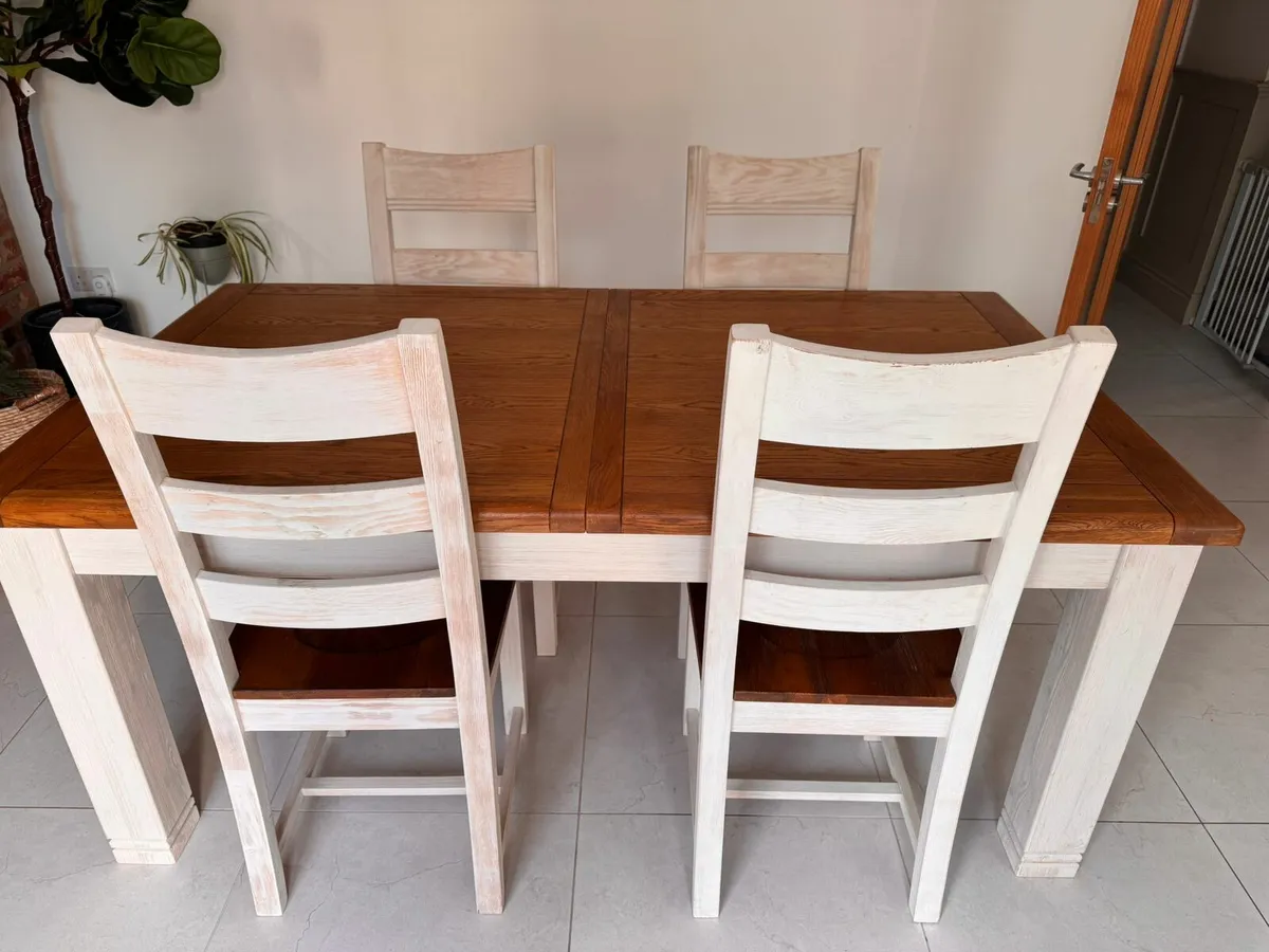 Dining table and 4 chairs (Danube) - Image 2