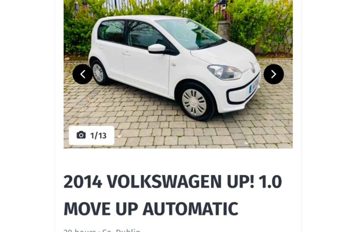 Automatic Volkswagen up! 2014 - Image 1