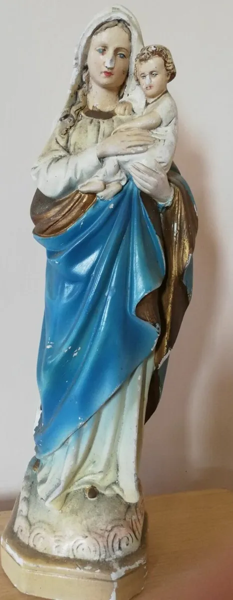Religious statues Our Lady plaster, etc - Image 4