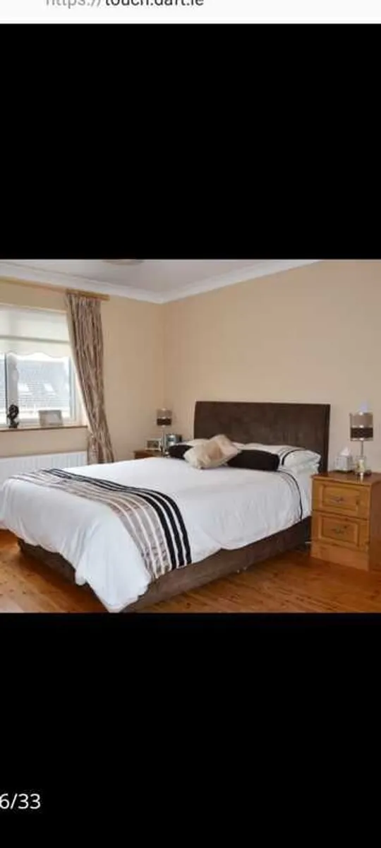 King Headboard and  Divan Base - Image 1