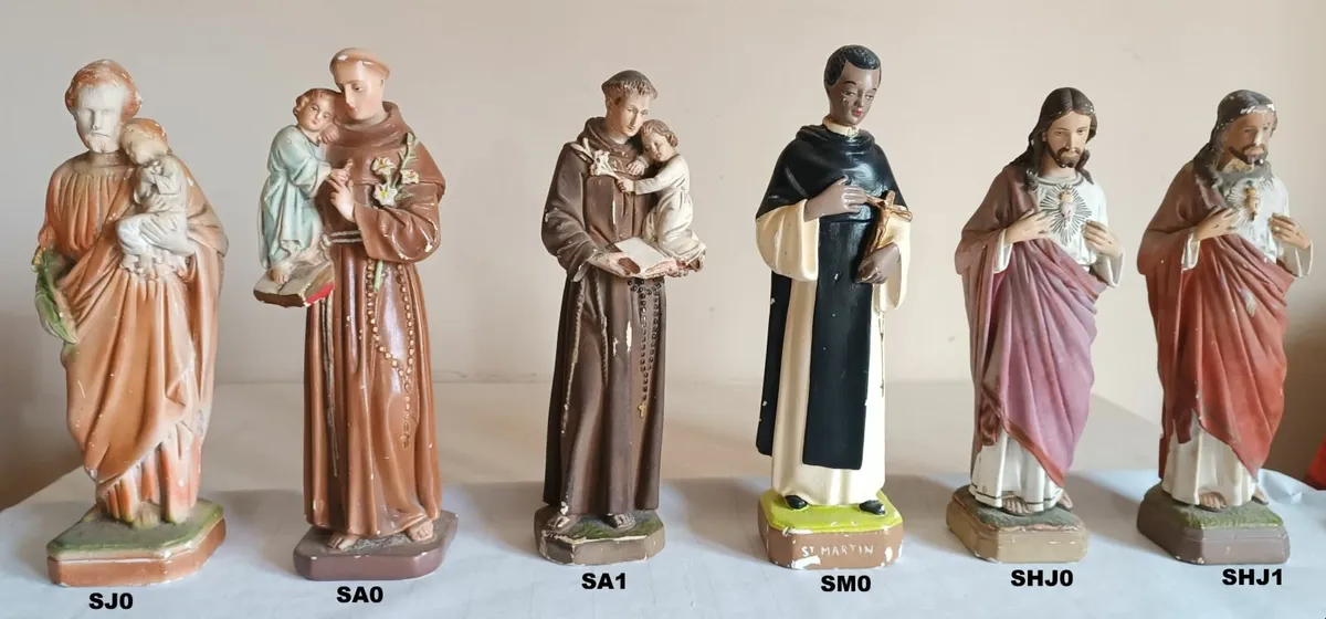Religious statues Sacred Heart, St.Anthony,St.Jose - Image 1