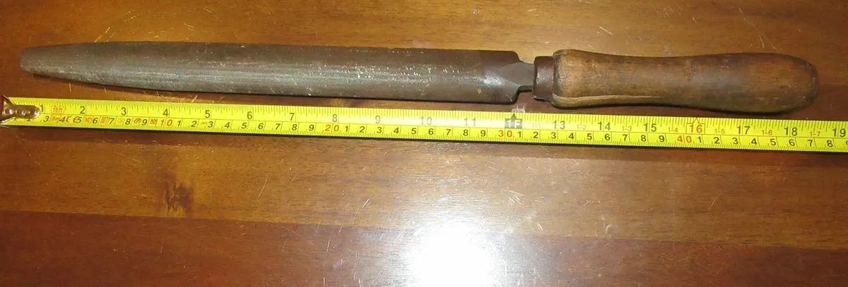 antique vintage METAL FILE TOOL cottage pub  cave - Image 3