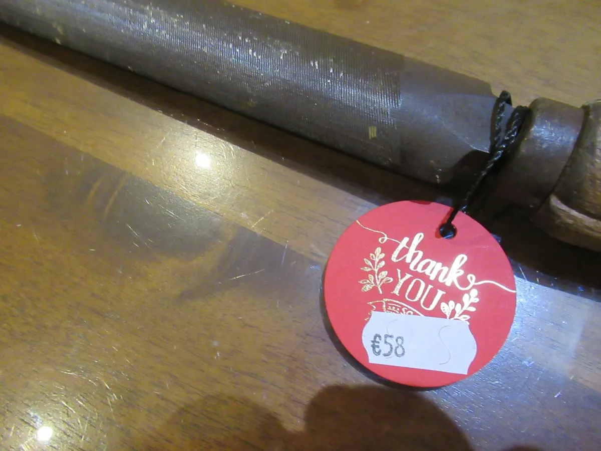 antique vintage METAL FILE TOOL cottage pub  cave - Image 4