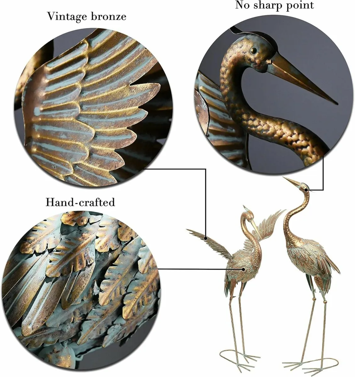 2 Large Garden Ornaments Outdoor Christmas decor - Image 4