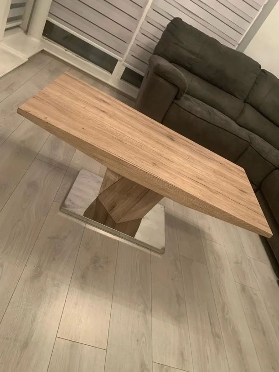 Matching set coffee table, extending dining table and chairs - Image 1