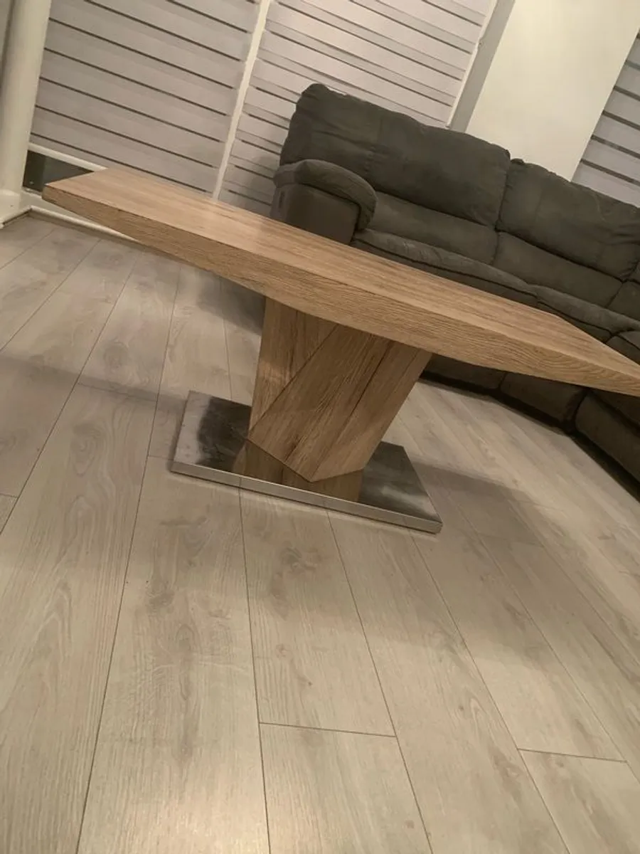 Matching set coffee table, extending dining table and chairs - Image 2