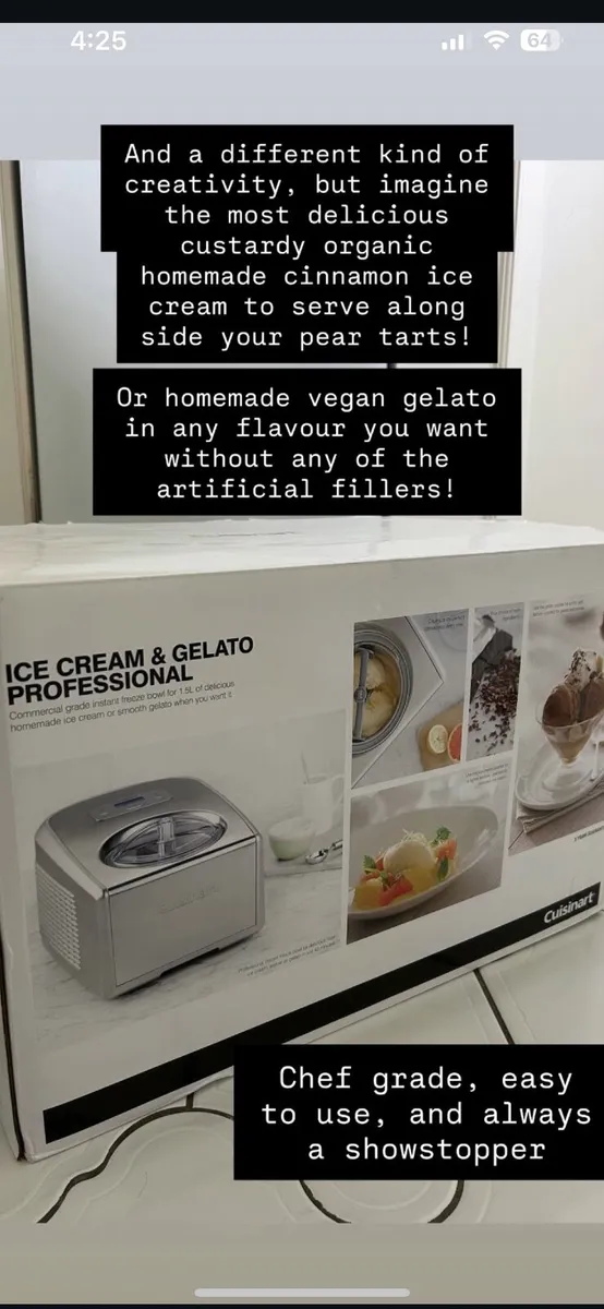 Ice cream maker, great condition - Image 1