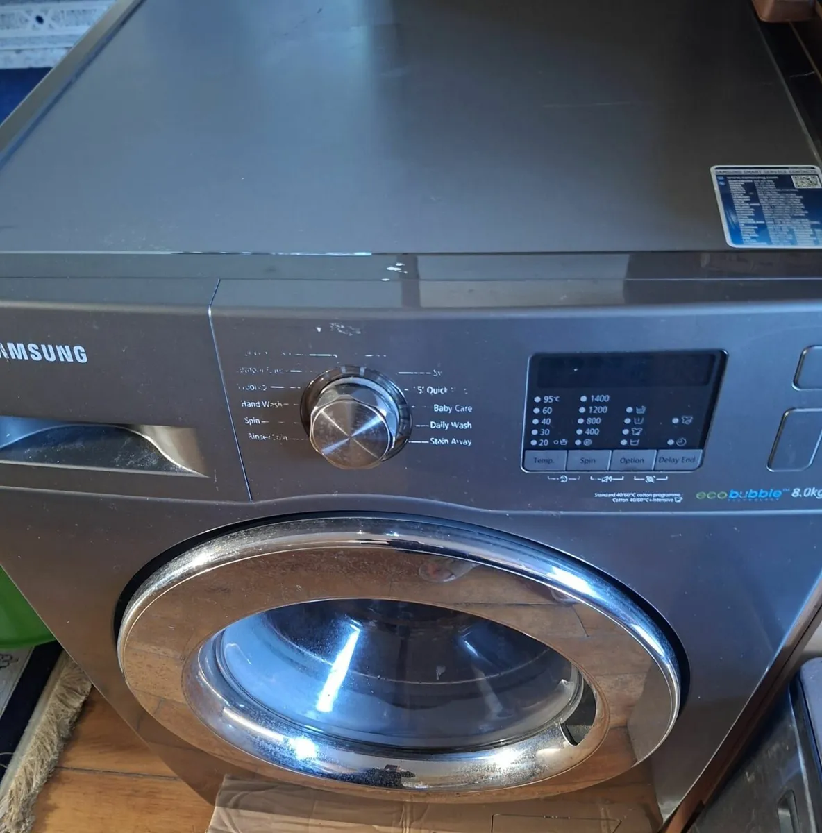 Used 8 kg samsung eccobuble washing machine - Image 1