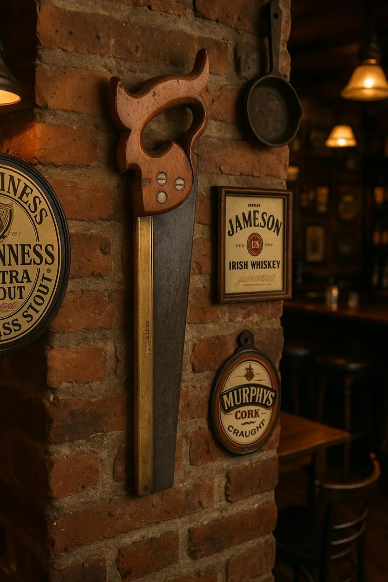 tools antique vintage brass saw tenon cottage cave - Image 1