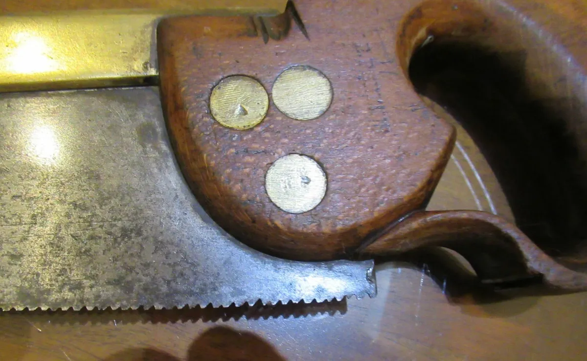 tools antique vintage brass saw tenon cottage cave - Image 4