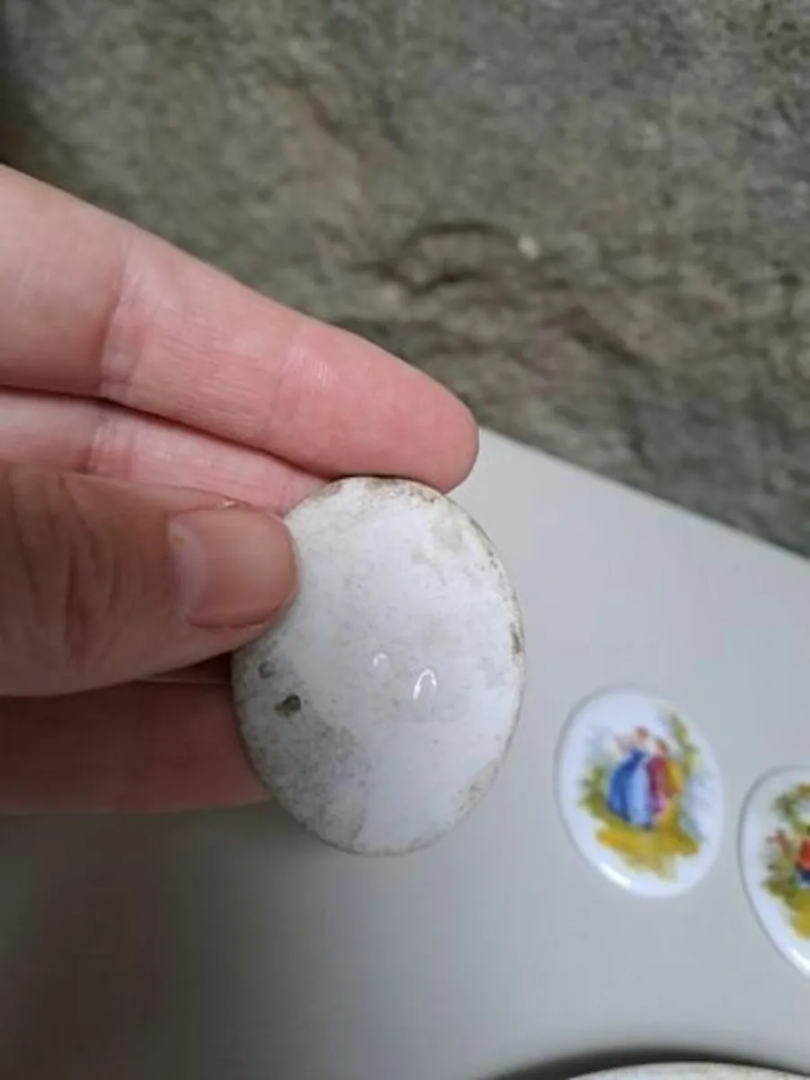 7 Porcelain plaques Vintage - Image 2