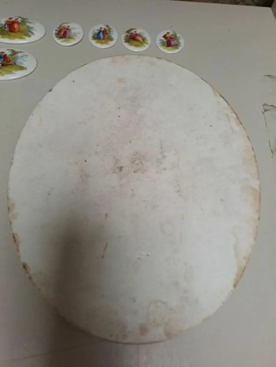 7 Porcelain plaques Vintage - Image 3
