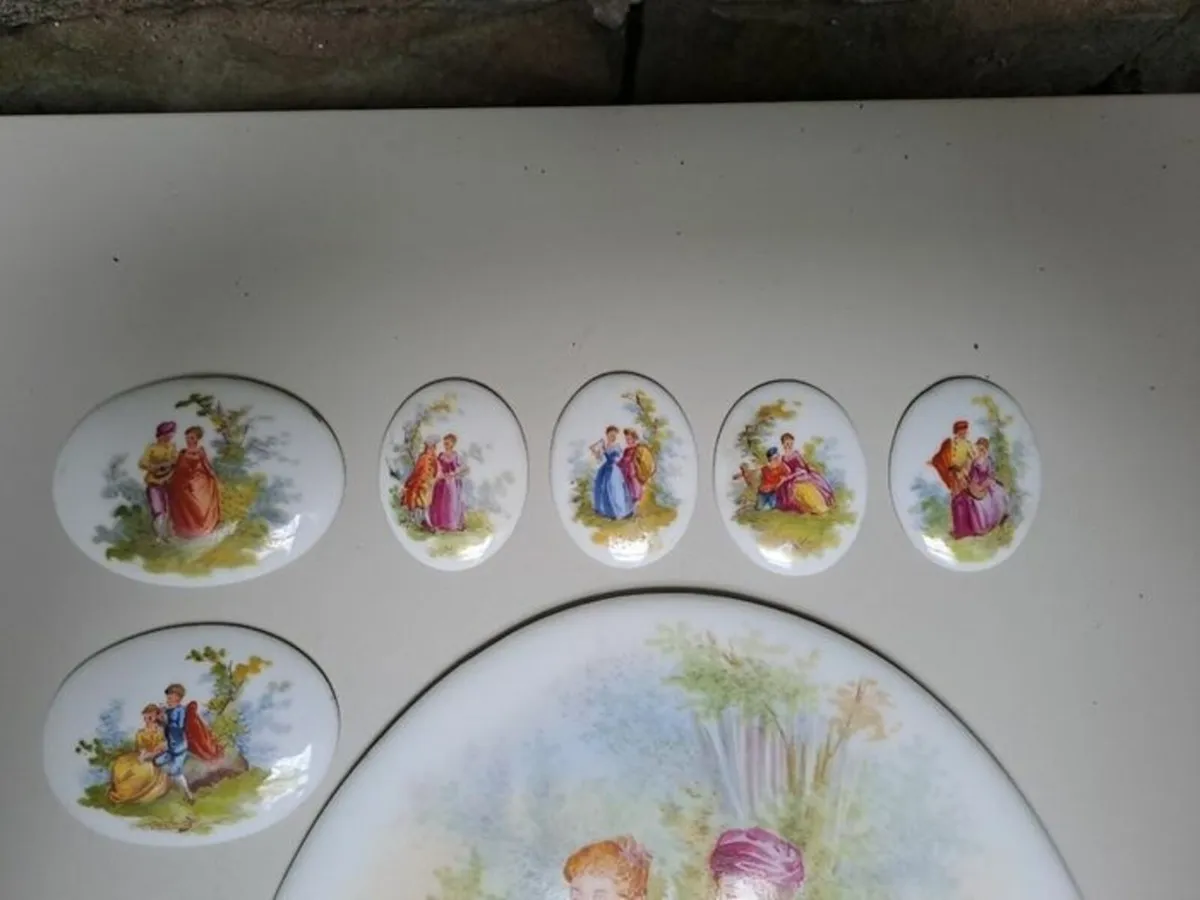 7 Porcelain plaques Vintage - Image 4