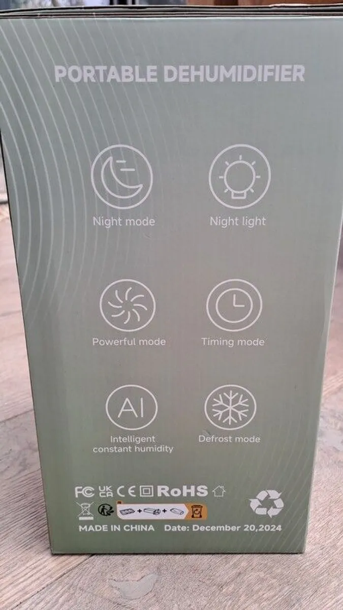 Dehumidifier 1.8ltr Portable/Midi - Image 3