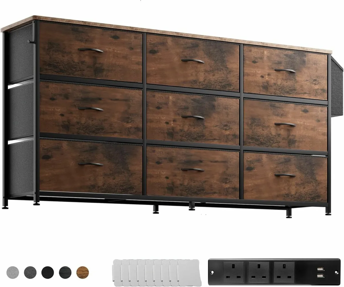 Chest of Drawers Large TV Stand Storage Unit - Image 3