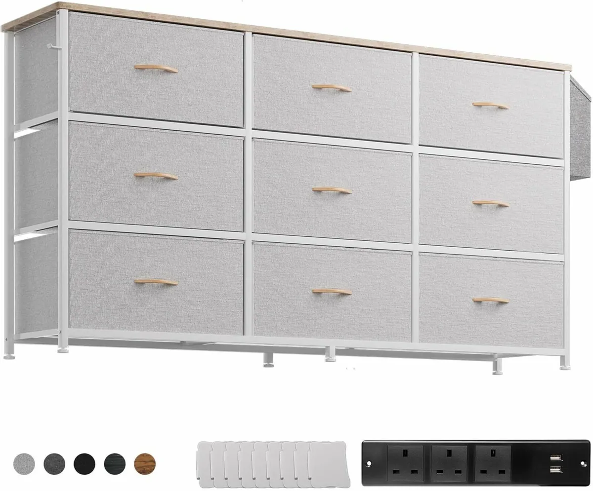Chest of Drawers Large TV Stand Drawers Storage - Image 3