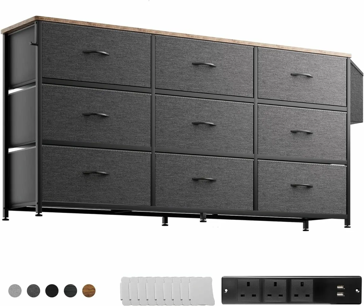 Christmans Fabric Chest of Drawers Large TV Stand - Image 2