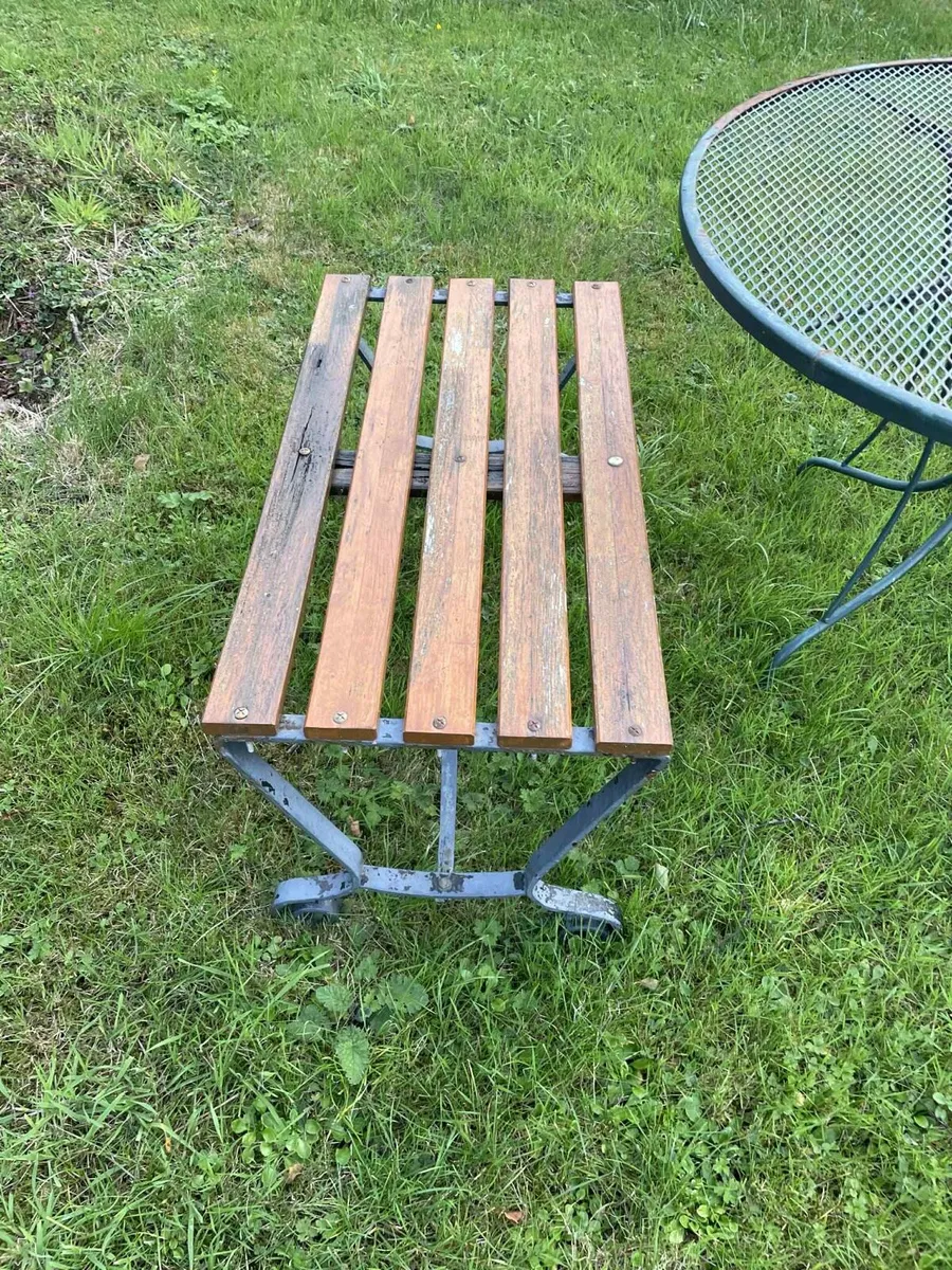 Garden table and bench x2 - Image 2