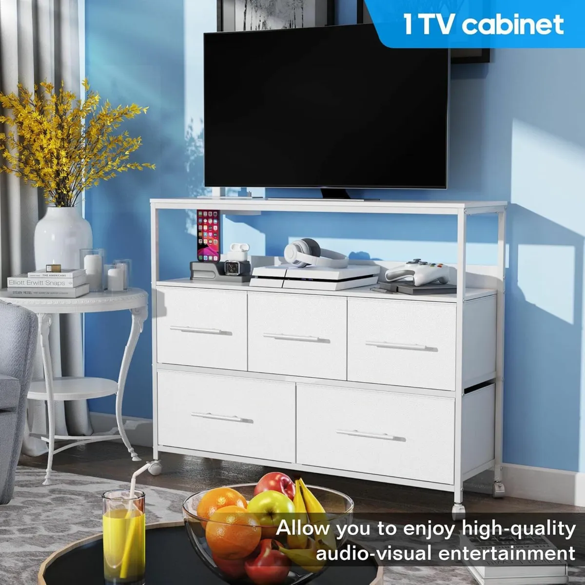 Chest of Drawers Charging, TV Stand Storage - Image 3