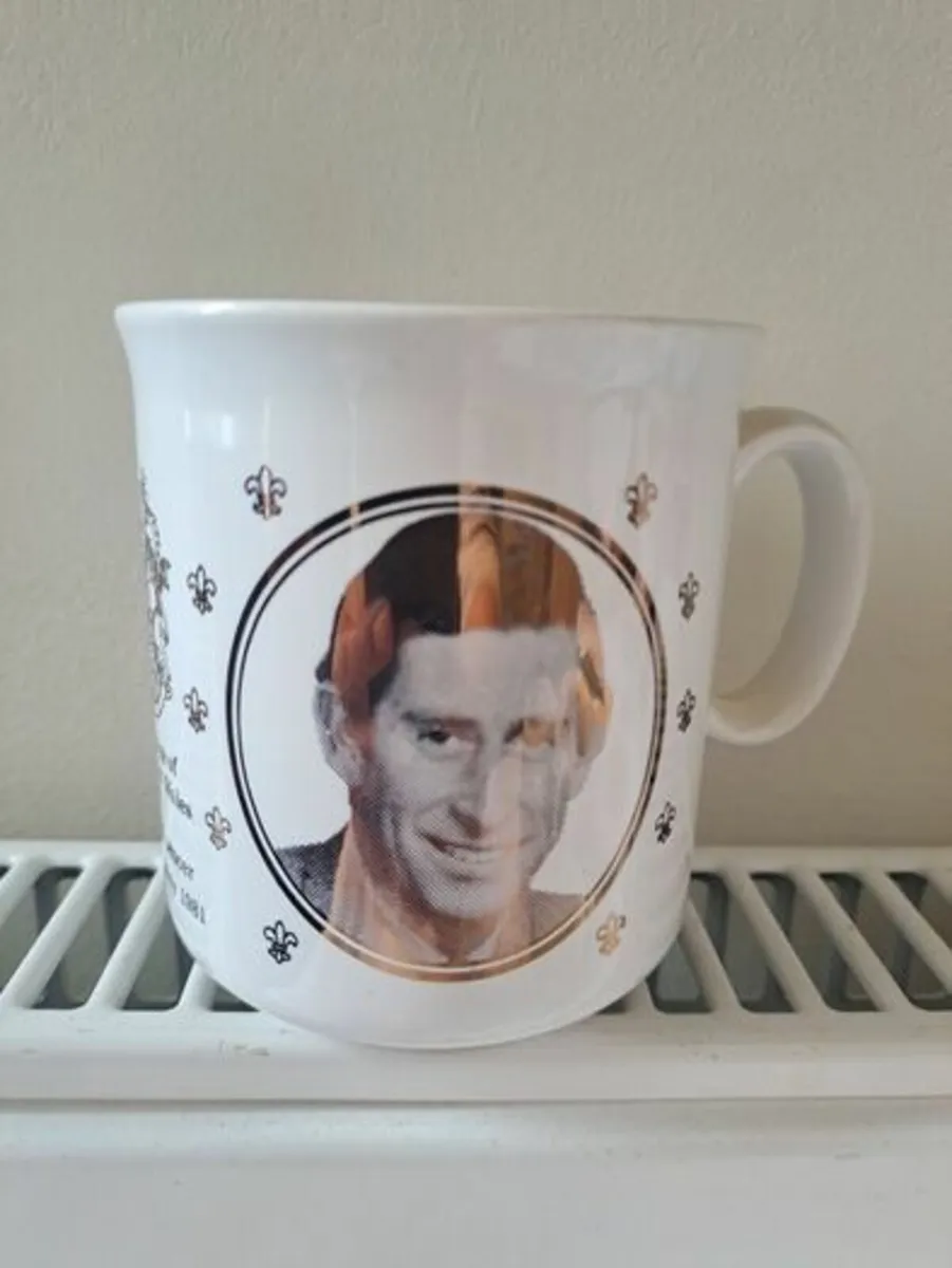 Silver Charles and Diana wedding mug - Image 2