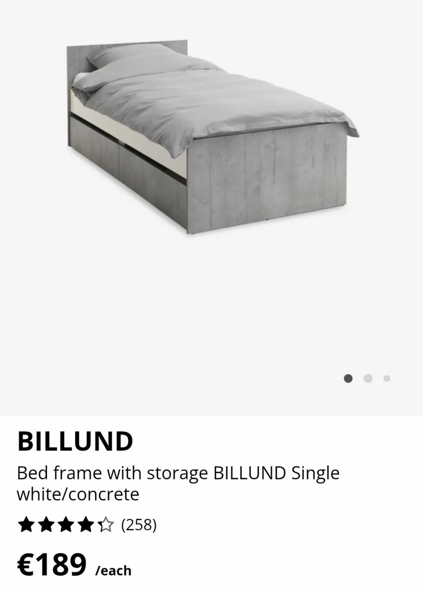 Single bed and bedside table set - Image 4